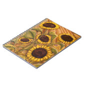 ヒマワリのノートのカスタムな花ジャーナルノート ノートブック (左側)