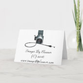 ヒマワリのハッピーバースデー カード (裏面)