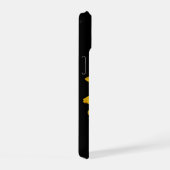 ヒマワリのハート型のひまわり iPhone 15ケース (右側面)