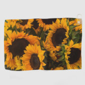 ヒマワリのバスケット ゴルフタオル (横)
