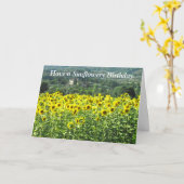 ヒマワリのバースデー・カード カード (黄色い花)