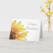 ヒマワリのバースデー・カード カード (黄色い花)