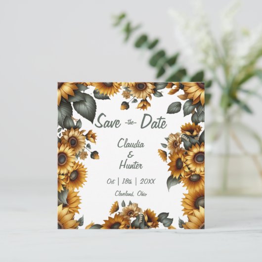 ヒマワリのパッチ日付の保存 セーブザデート (スタンド正面)