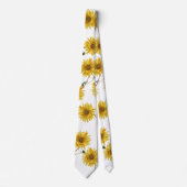 ヒマワリのパーティーをカスタマイズ ネクタイ (正面)