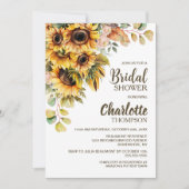 ヒマワリのブライダルシャワー 招待状 (正面)