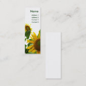 ヒマワリのプロフィールカード スキニー名刺 (正面/裏面)