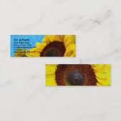 ヒマワリのプロフィールカード スキニー名刺 (正面/裏面)