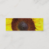 ヒマワリのプロフィールカード スキニー名刺 (裏面)
