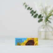 ヒマワリのプロフィールカード スキニー名刺 (スタンド正面)