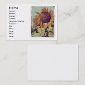 ヒマワリのプロフィールカード 名刺 (正面/裏面)