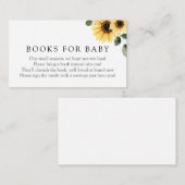 ヒマワリのベビー入れ エンクロージャーカード (正面/裏面)