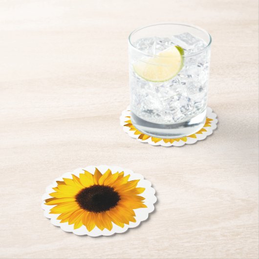 ヒマワリのペーパーコースター ペーパーコースター (インサイチュ)