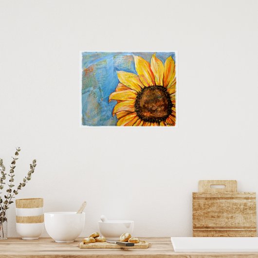 ヒマワリのポスターを恐れない ポスター (キッチン)