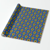 ヒマワリのポット ラッピングペーパー (アンロールド)