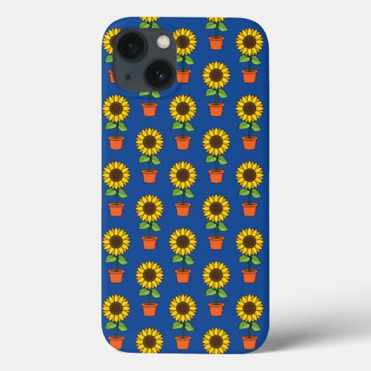 ヒマワリのポット Case-Mate iPhoneケース (裏面)