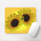 ヒマワリのマウスパッドの美しく黄色い花のギフト マウスパッド (マウス)