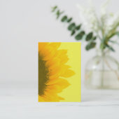 ヒマワリのマクロ写真 名刺 (スタンド正面)