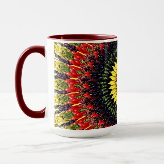 ヒマワリのマグを収穫 マグカップ (左)