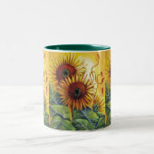 ヒマワリのマグ ツートーンマグカップ (中央)