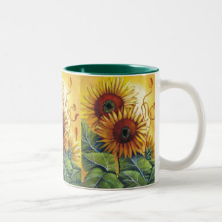 ヒマワリのマグ ツートーンマグカップ