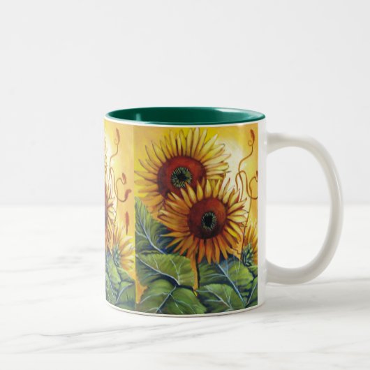 ヒマワリのマグ ツートーンマグカップ (右)