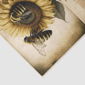 ヒマワリのミツバチ 薄葉紙 (詳細)