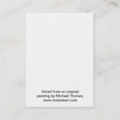 ヒマワリのモザイクACEO芸術家のトレーディングカード 名刺 (裏面)