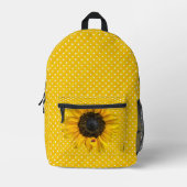 ヒマワリのラディバグ プリントバックパック (正面)