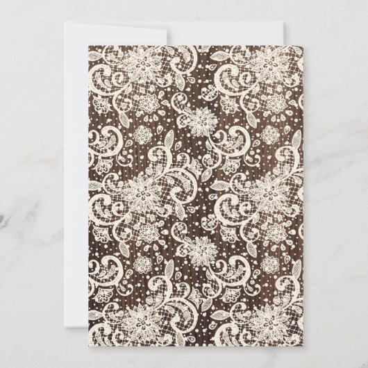 ヒマワリのランジェリーのシャワーの招待の素朴な木 招待状 (裏面)