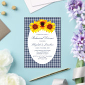 ヒマワリのリハーサルディナー アクリル招待状 (インサイチュ (ウェディング))
