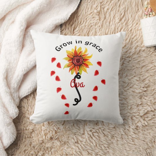 ヒマワリの個人設カスタム定引用文 クッション (ブランケット)