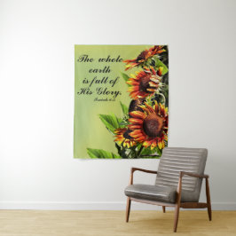 ヒマワリの写真とのアイザイアの6:3 タペストリー