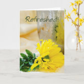 ヒマワリの勇気付けられる カード (黄色い花)