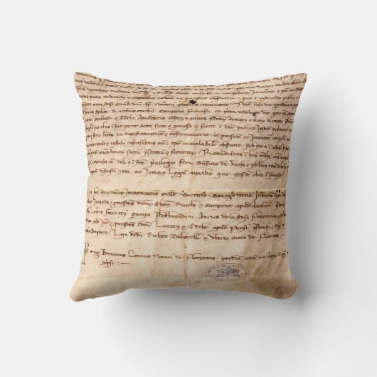 ヒマワリの古代ローマのイタリア人の枕 クッション (裏面)