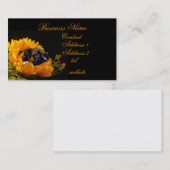 ヒマワリの名刺のボクサーの子犬 名刺 (正面/裏面)