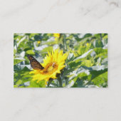 ヒマワリの名刺のマダラチョウ 名刺 (裏面)