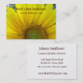 ヒマワリの名刺 名刺 (正面/裏面)