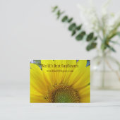 ヒマワリの名刺 名刺 (スタンド正面)