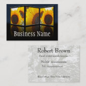 ヒマワリの名刺 名刺 (正面/裏面)