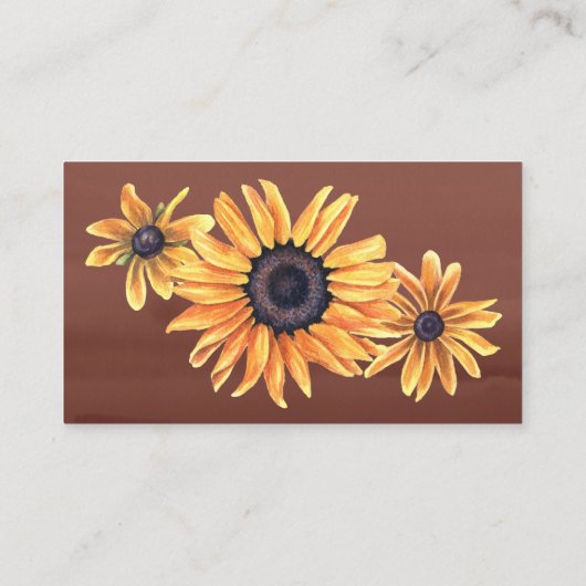 ヒマワリの名刺 名刺 (裏面)