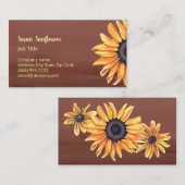 ヒマワリの名刺 名刺 (正面/裏面)