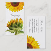 ヒマワリの名刺 名刺 (正面/裏面)