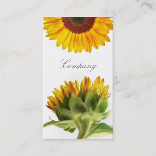 ヒマワリの名刺 名刺 (正面)