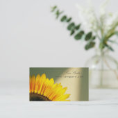 ヒマワリの名刺 名刺 (スタンド正面)