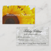 ヒマワリの名刺 名刺 (正面/裏面)