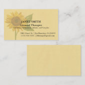 ヒマワリの名刺 名刺 (正面/裏面)