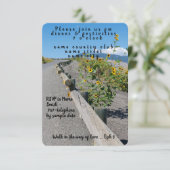 ヒマワリの国の西の山の道路のテーカジュアルブル 出欠カード (スタンド正面)