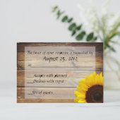 ヒマワリの国RSVPカード 出欠カード (スタンド正面)