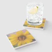 ヒマワリの夏 ストーンコースター (横)