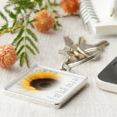 ヒマワリの夢の詩のキーホルダー キーホルダー (側面)